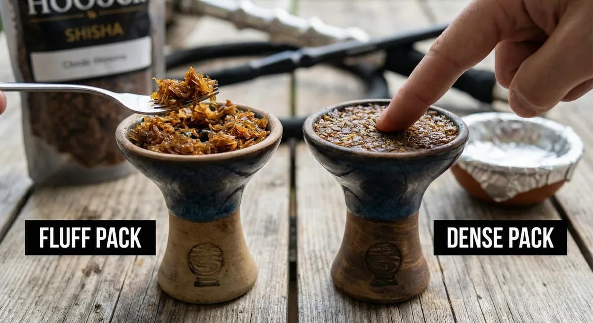 Fluff vs Dense Pack: Hookah Smoke Fix