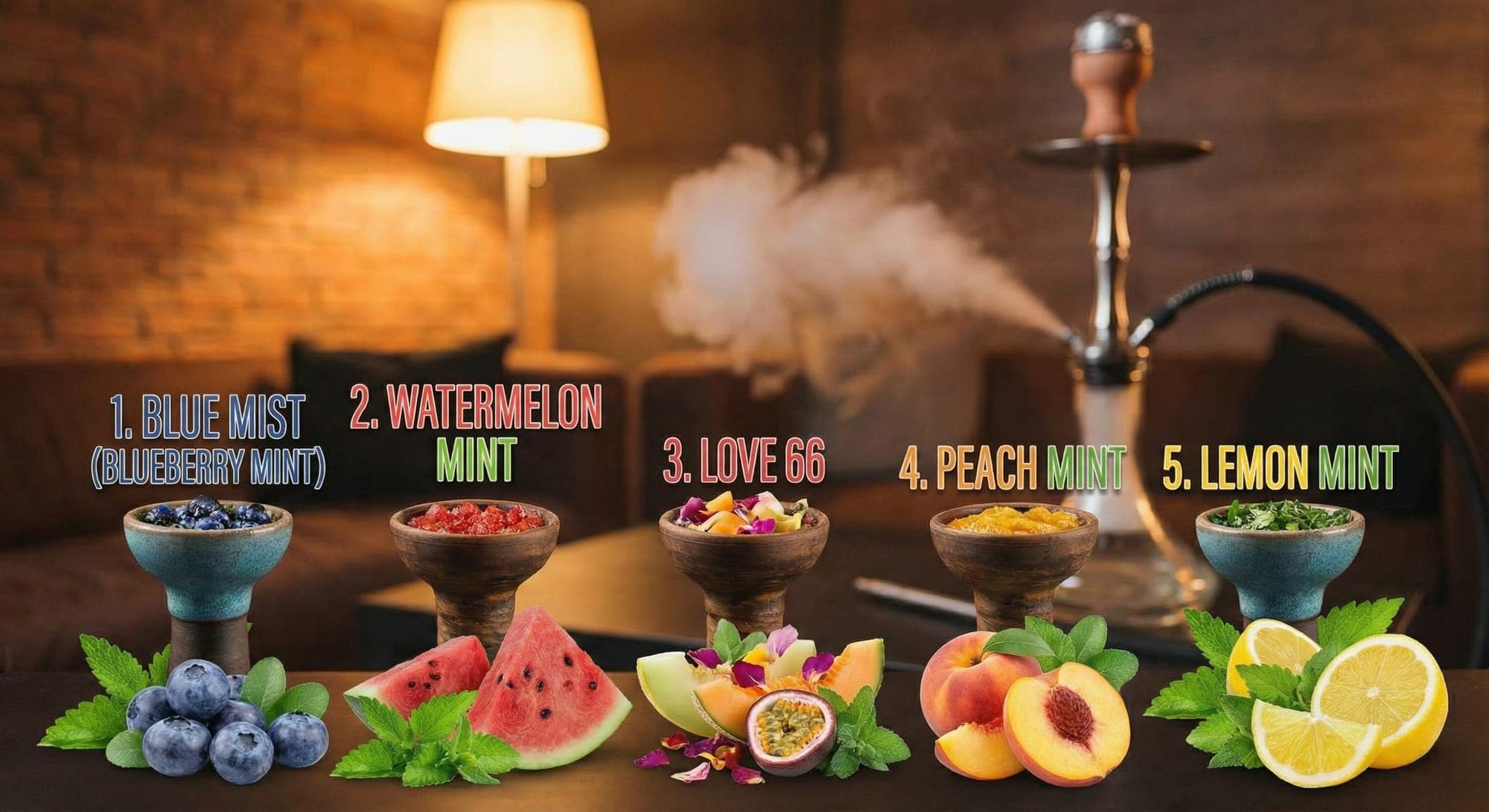 Top 5 Hookah Flavors for Beginners